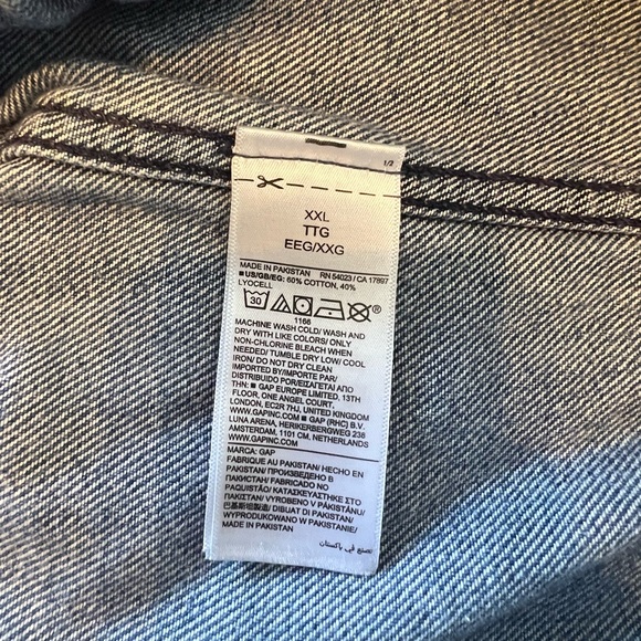 GAP Pull-on Barrel Jeans sz XXL - Picture 7 of 14